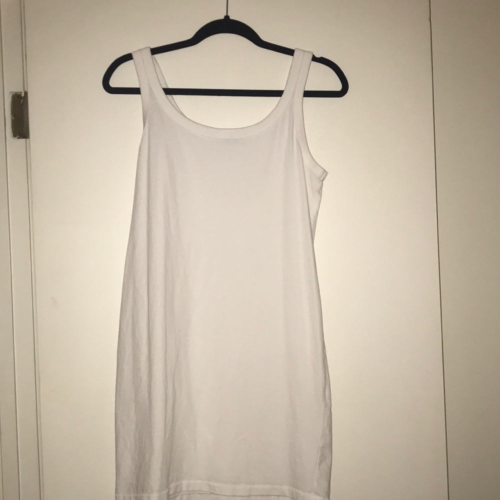T-Alexander Wang White Cotton Tank Dress